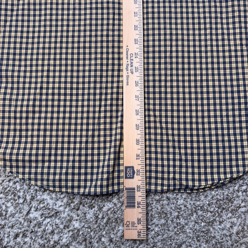 Polo‎ Ralph Lauren Blake Yellow Blue Gingham Check Button Down Shirt Men's XL